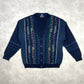VTG knit cardigan sweater (L)