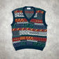 VTG knit vest (L)