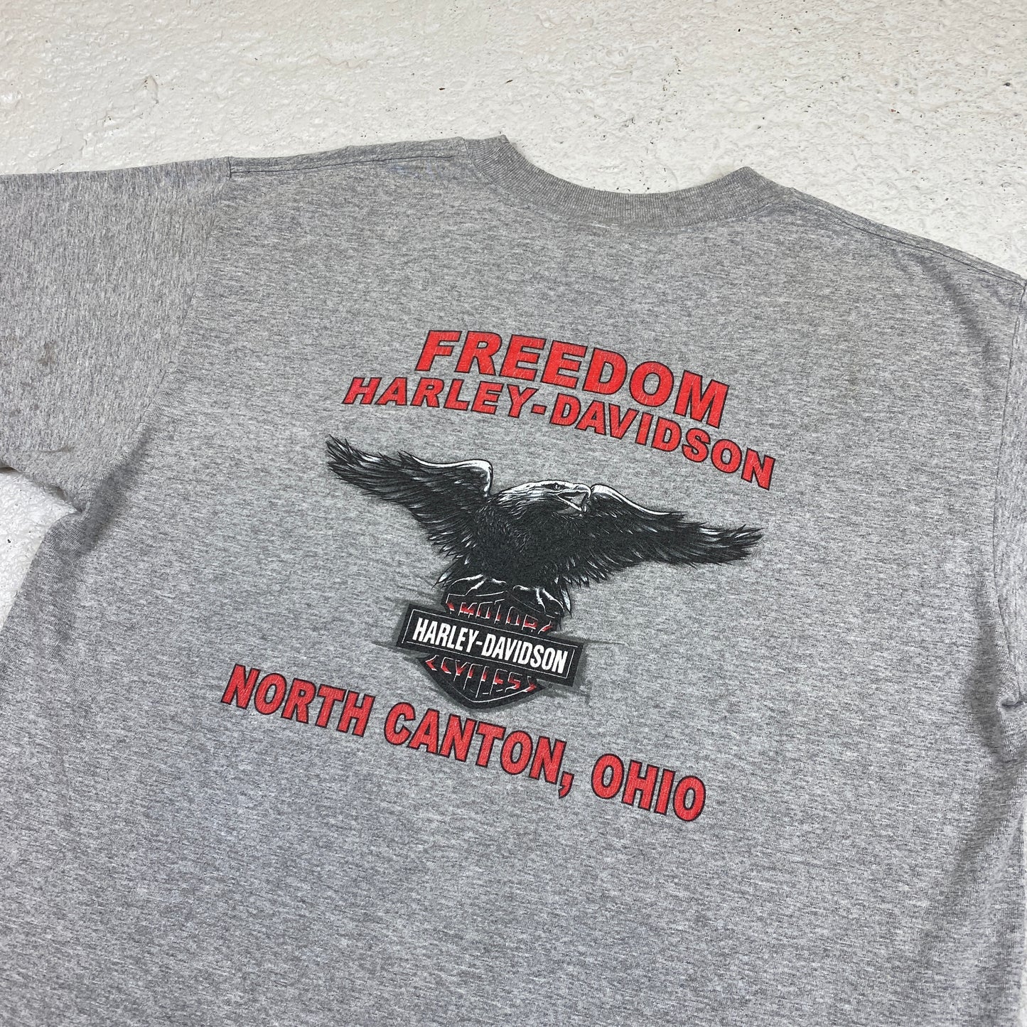 Harley Davidson RARE North Canton heavyweightt-shirt (L)
